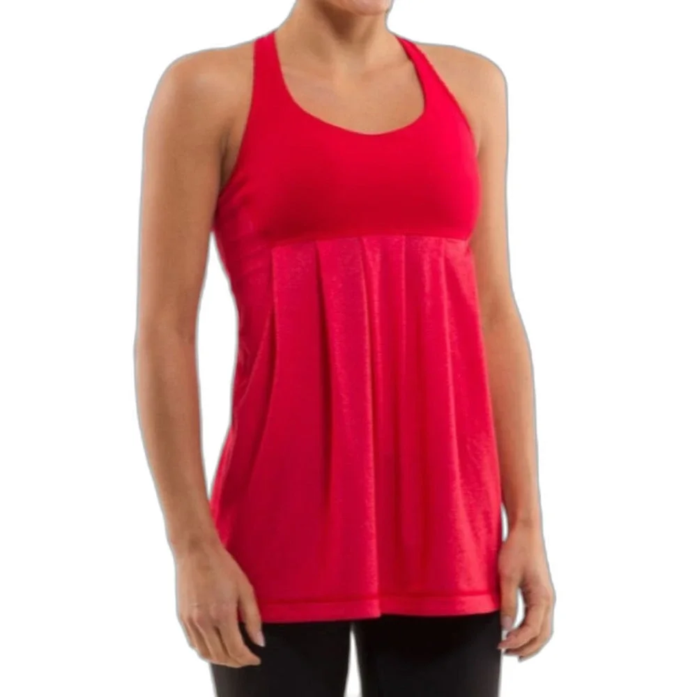 Lululemon Women's Power Technique Bright Red Racerback Athletic Tank Top Size 4